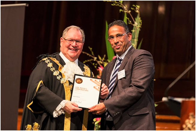 Our Director & Senior Migration Agent, Brian Pereira received the Lord Mayor’s Bronze Commendation Award in 2015 in the Melbourne Town Hall.
